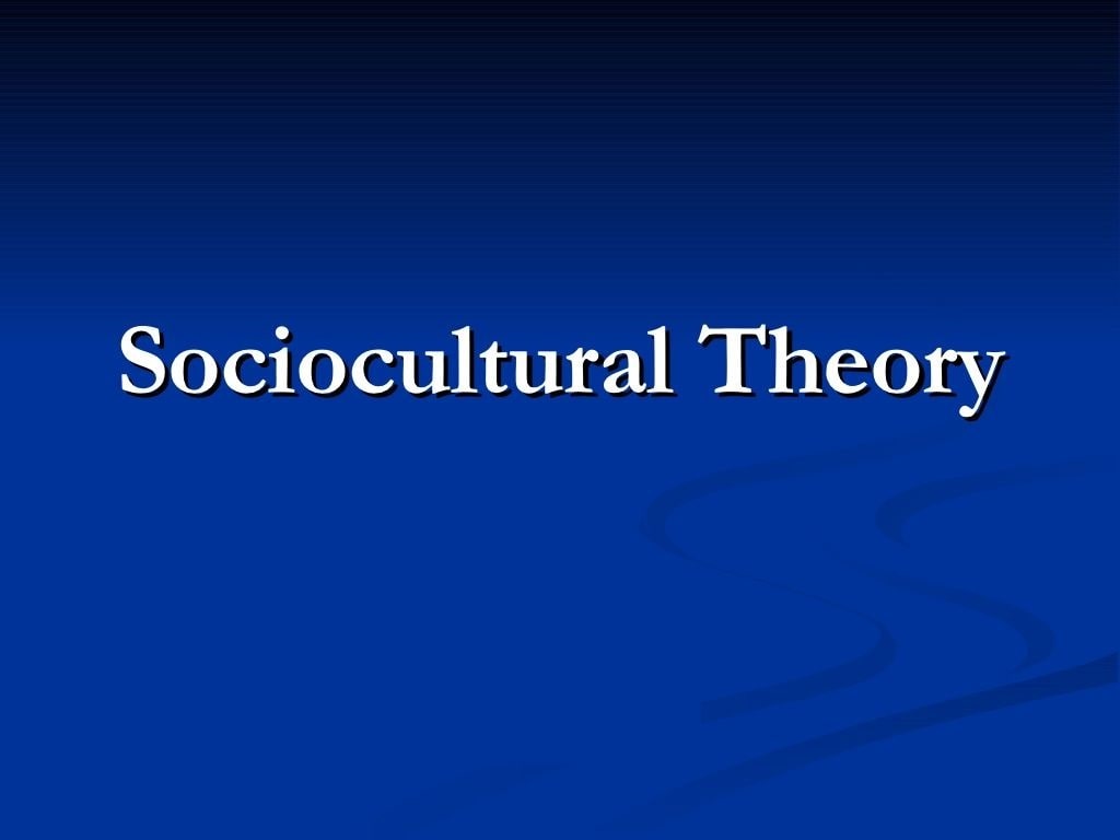 نظریه اجتماعی-فرهنگی